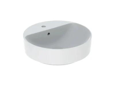 Επιτραπέζιος νιπτήρας μπάνιου από Υαλώδη πορσελάνη Geberit VariForm 500769 45 x 45 cm.