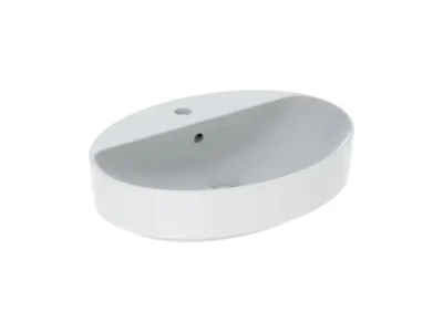 Επιτραπέζιος νιπτήρας μπάνιου από Υαλώδη πορσελάνη Geberit VariForm 500772 60 x 45 cm.