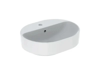 Επιτραπέζιος νιπτήρας μπάνιου από Υαλώδη πορσελάνη Geberit VariForm 500775 50 x 40 cm.