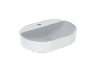 Επιτραπέζιος νιπτήρας μπάνιου από Υαλώδη πορσελάνη Geberit VariForm 500778 60 x 45 cm.