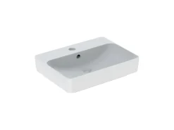 Επιτραπέζιος νιπτήρας μπάνιου από Υαλώδη πορσελάνη Geberit VariForm 500780 60 x 45 cm.