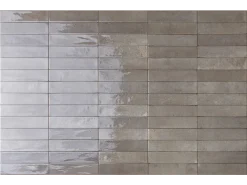 Πορσελανάτα πλακάκια Τοίχου Λευκής μάζας Soho Taupe 6 x 25 cm.