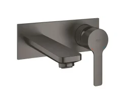Μπαταρία Νιπτήρα επιτοίχια 2 οπών Grohe Lineare 19409AL1 Hard Graphite Brushed.