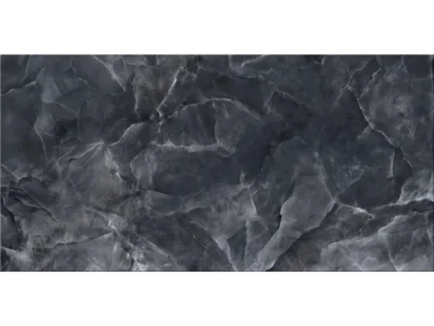 Πορσελανάτα πλακάκια δαπέδου Τεχνογρανίτη Onyx Black 60 x 120 cm.