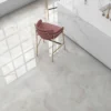 Πορσελανάτα πλακάκια δαπέδου λευκής μάζας Agata Gris 60 x 60 cm