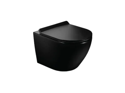 Κρεμαστή λεκάνη WC Τουαλέτας Siamp Fit-325 Black Matt 48 cm από υαλώδη πορσελάνη.