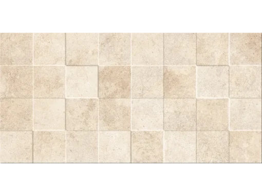 Πλακάκια μπάνιου Texel Beige Cubik 30 x 60 cm με Matt Satin επιφάνεια.
