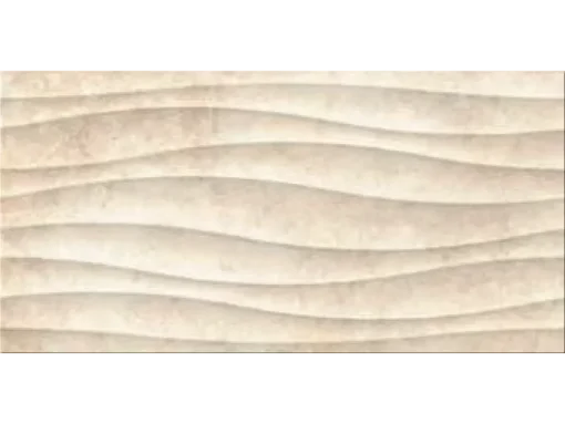 Πλακάκια μπάνιου Texel Beige Wave 30 x 60 cm με Matt Satin επιφάνεια.