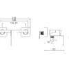 Μπαταρία Ντουζ Delos FW31C299-BL Black Matt.