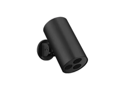 Κεφαλή ντουζ κυκλικής διατομής Lounge H3450201 Φ80 mm Black Matt.