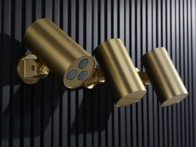 Κεφαλή ντουζ κυκλικής διατομής Lounge H3450201 Φ80 mm Gold.