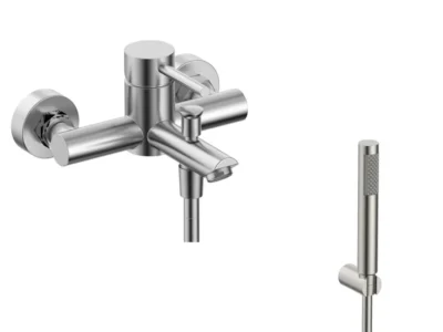 Μπαταρία Λουτρού Artemis SO903F12-S Inox Matt.