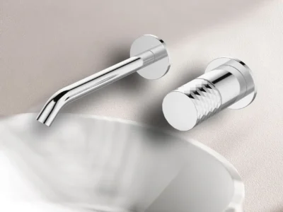 Μπαταρία Νιπτήρα επίτοιχη εντοιχισμένη Joan Marmo 24686-425A-BP Chrome.