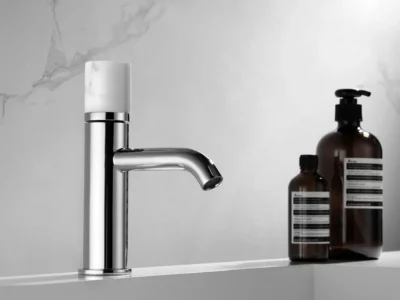 Μπαταρία Νιπτήρα επικαθήμενη Joan Marmo 24601-424A-MB Chrome/White.