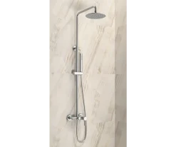 Μπαταρία ντουζιέρας με κολώνα Artemis SO551B-S Inox Matt.