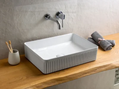 Επιτραπέζιος νιπτήρας μπάνιου LT-2288 50 x 36 cm White χωρις υπερχείλιση.