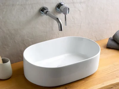 Επιτραπέζιος νιπτήρας μπάνιου LY-3281 46 x 31 cm White χωρις υπερχείλιση.