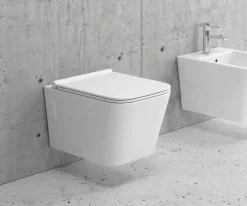 Κρεμαστή λεκάνη WC Τουαλέτας LT-052E 49 cm από υαλώδη πορσελάνη.