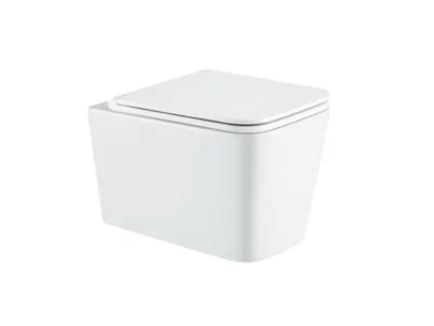 Κρεμαστή λεκάνη WC Τουαλέτας LT-057ER Rimless White Matt 53 cm από Υαλώδη πορσελάνη.