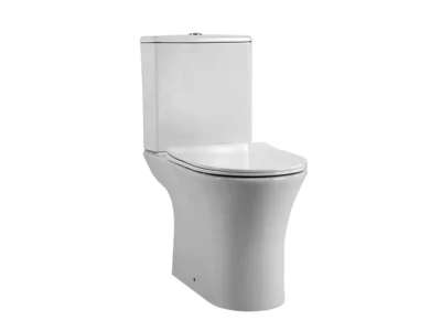 Λεκάνη τουαλέτας Χαμηλής Πίεσης με Καζάνι και Κάλυμμα Aqua Lux AL-2331 Rimless 61 cm.