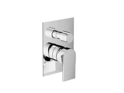 Μίκτης εντοιχισμένου συστήματος ντουζιέρας 2 Εξόδων Teorema Slope 110902 Chrome.