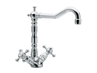 Επικαθήμενη Μπαταρία Νιπτήρα 3 οπών Retro Reitano Antea 110637 Chrome.