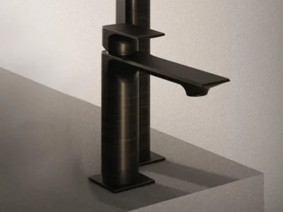 Επικαθήμενη Μπαταρία Νιπτήρα 1 οπής Teorema Slope 240911 Obsidian Bronze.