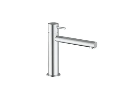 Επικαθήμενη Μπαταρία Νιπτήρα 1 οπής Teorema Treunosei 210204 Inox Matt