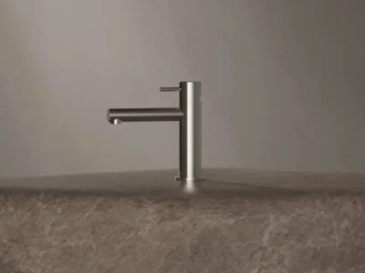 Επικαθήμενη Μπαταρία Νιπτήρα 1 οπής Teorema Treunosei 210211 Inox Matt.