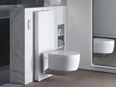 Καζάνι Geberit Monolith Plus 131-221-SI-5 Glass White.