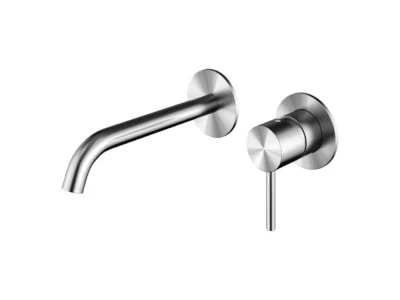 Επίτοιχη Μπαταρία Νιπτήρα 2 οπών Eternity S-4058 Inox Matt.