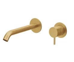 Μπαταρία Νιπτήρα επίτοιχη Cosmo 316L Gold Brushed 6118-211.