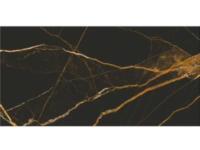Πορσελανάτα πλακάκια δαπέδου Τεχνογρανίτη Black Gold 60 x 120 cm.