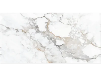 Πορσελανάτα πλακάκια δαπέδου Τεχνογρανίτη Crystallo White 60 x 120 cm.