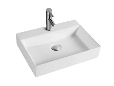 Επιτραπέζιος νιπτήρας μπάνιου Aqua Lux AL-5804 50 x 45 cm White χωρίς υπερχείλιση