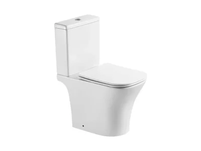 Λεκάνη τουαλέτας Χαμηλής Πίεσης με Καζάνι και Κάλυμμα Aqua Lux AL-1563 Rimless 61 cm.