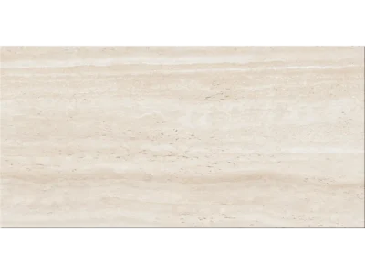 Πορσελανάτα πλακάκια δαπέδου Τεχνογρανίτη Travertino Almond 60 x 120 cm. Κατάλληλα για επίστρωση δαπέδων Εσωτερικών χώρων. Επιφάνεια Matt.