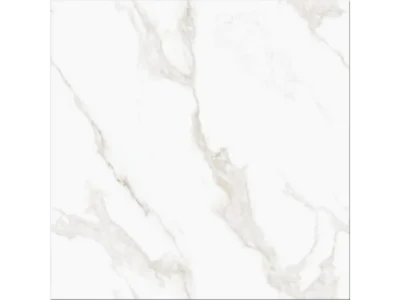 Πλακάκια δαπέδου Ultimate Statuario 60 x 60 cm λευκής μάζας.