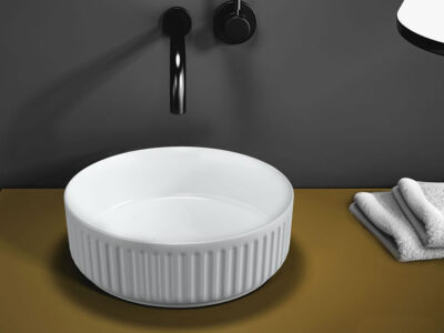 Επιτραπέζιος νιπτήρας μπάνιου Etna-S 33136-300 White 36x36cm.