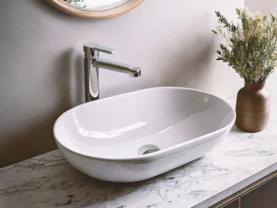 Επιτραπέζιος νιπτήρας μπάνιου Loop 32055-300 White 57x36cm.