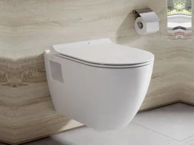 Κρεμαστή λεκάνη WC Serel Smart/26 Rimless 52cm από Υαλώδη πορσελάνη.