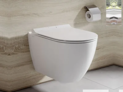 Κρεμαστή λεκάνη WC Serel Smart Rimless 52cm από Υαλώδη πορσελάνη.