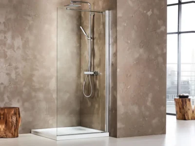 Διαχωριστικό ντουζιέρας με Διαφανές κρύσταλλο ασφαλείας Iwis WD Chrome 60x185.