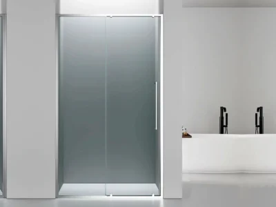 Καμπίνα ντουζιέρας από Τοίχο σε Τοίχο με Διαφανές Κρύσταλλο ασφαλείας Elli Slider 1+1 Chrome 120cm.