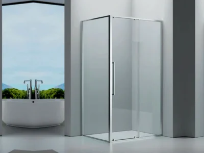 Ορθογώνια καμπίνα ντουζιέρας με Διαφανές κρύσταλλο ασφαλείας Elli Chrome 100x90cm