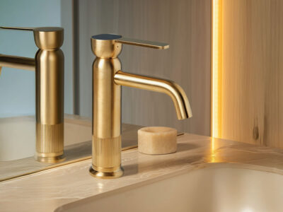 Μπαταρία Νιπτήρα Armando Vicario Lumiere Gold Brushed 516010-201.