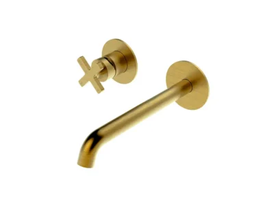 Μπαταρία Νιπτήρα LaTorre Elle Cross Gold Brushed 38032-201.