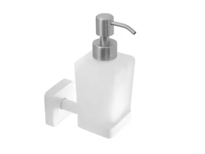 Διανομέας υγρού σάπωνος επιτοίχιας τοποθέτησης Quattro 480166 White Matt.