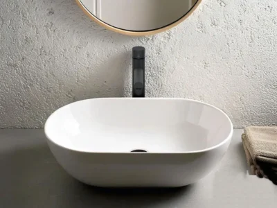 Επιτραπέζιος νιπτήρας μπάνιου Pura 8834-300 60x37cm.