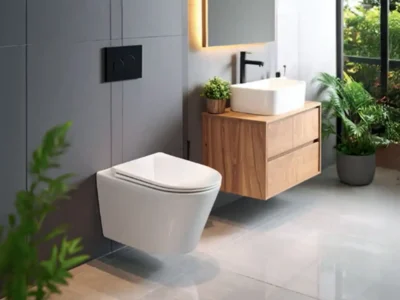 Κρεμαστή λεκάνη WC Τουαλέτας Kata KT11000SC-300 Rimless White 49cm από Υαλώδη πορσελάνη.